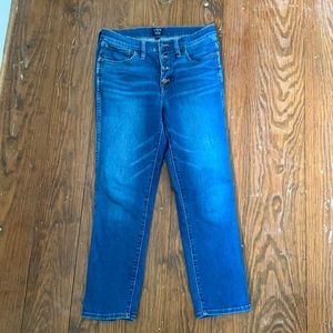 J. Crew Button fly High Rise Vintage Straight